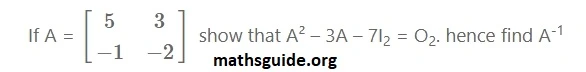 12th Maths Guide Solution Chapter 1 Application Of Matrices and Determinants Exercise 1.1 15 Exe 1.1 10 i 1