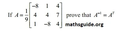 12th Maths Guide Solution Chapter 1 Application Of Matrices and Determinants Exercise 1.1 18 Exe 1.1 11 i