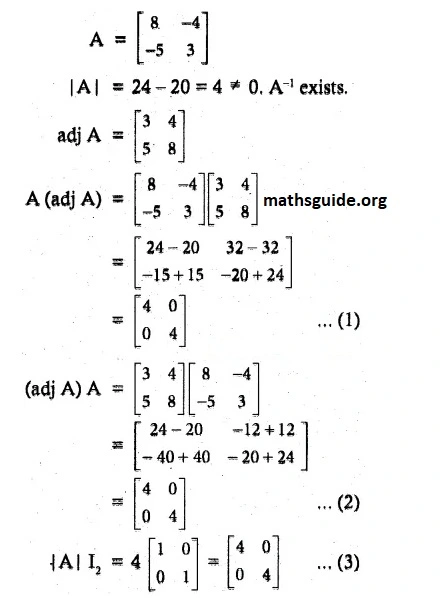 12th Maths Guide Solution Chapter 1 Application Of Matrices and Determinants Exercise 1.1 23 Exe 1.1 13