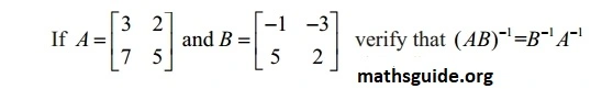 12th Maths Guide Solution Chapter 1 Application Of Matrices and Determinants Exercise 1.1 24 Exe 1.1 14 i