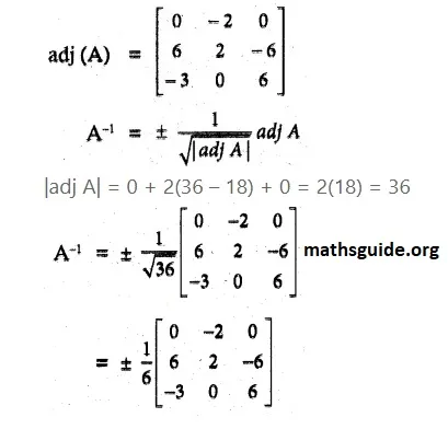 12th Maths Guide Solution Chapter 1 Application Of Matrices and Determinants Exercise 1.1 32 Exe 1.1 16ii