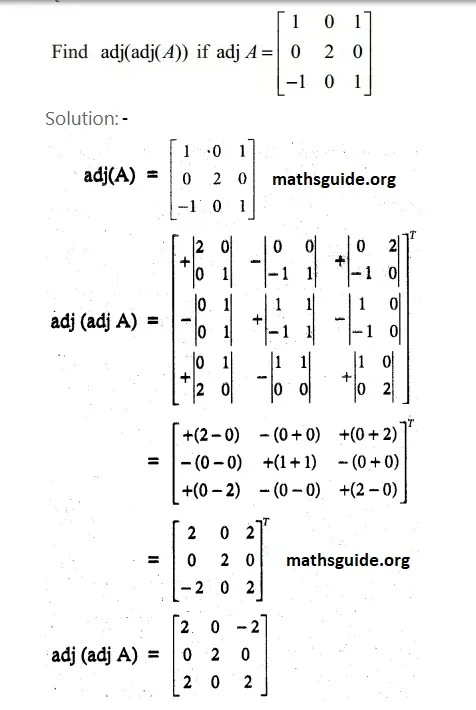12th Maths Guide Solution Chapter 1 Application Of Matrices and Determinants Exercise 1.1 33 Exe 1.1 17