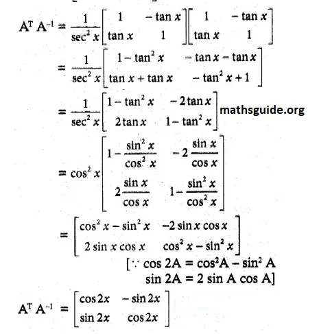 12th Maths Guide Solution Chapter 1 Application Of Matrices and Determinants Exercise 1.1 35 Exe 1.1 18ii 1