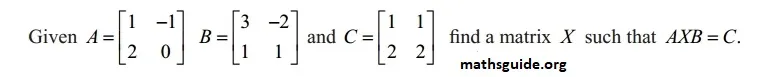 12th Maths Guide Solution Chapter 1 Application Of Matrices and Determinants Exercise 1.1 39 Exe 1.1 20i