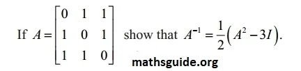 12th Maths Guide Solution Chapter 1 Application Of Matrices and Determinants Exercise 1.1 42 Exe 1.1 21i