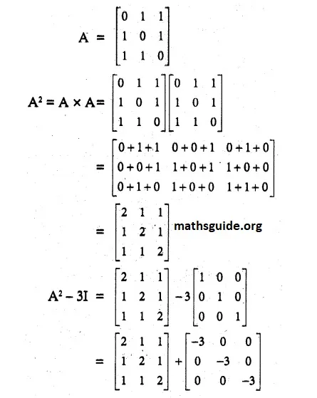 12th Maths Guide Solution Chapter 1 Application Of Matrices and Determinants Exercise 1.1 43 Exe 1.1 21ii