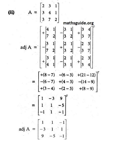 12th Maths Guide Solution Chapter 1 Application Of Matrices and Determinants Exercise 1.1 3 Exe 1.1 3