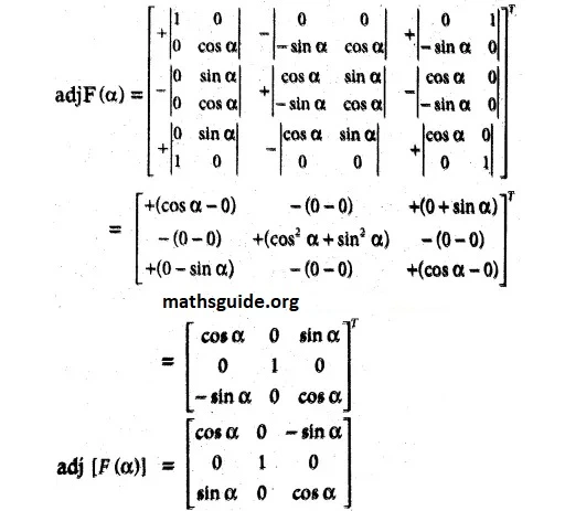 12th Maths Guide Solution Chapter 1 Application Of Matrices and Determinants Exercise 1.1 13 Exe 1.1 9 iii