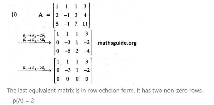12th Maths Guide Solution Chapter 1: Application of matrices and determinants Exercise 1.2 7 Exe 1.2 3 i 1