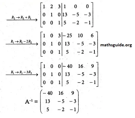 12th Maths Guide Solution Chapter 1: Application of matrices and determinants Exercise 1.2 13 Exe 1.2 4 iv