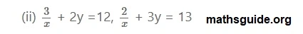 12th Maths Guide Solution Application of Matrices and Determinants Exercise 1.4 2 Exe 1.4 1 ii