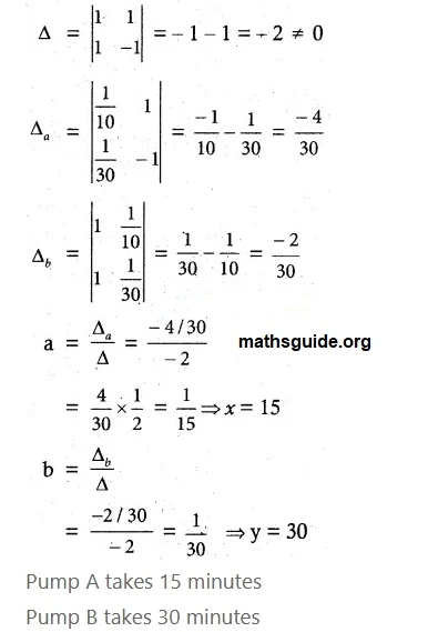 12th Maths Guide Solution Application of Matrices and Determinants Exercise 1.4 13 Exe 1.4 4 ii