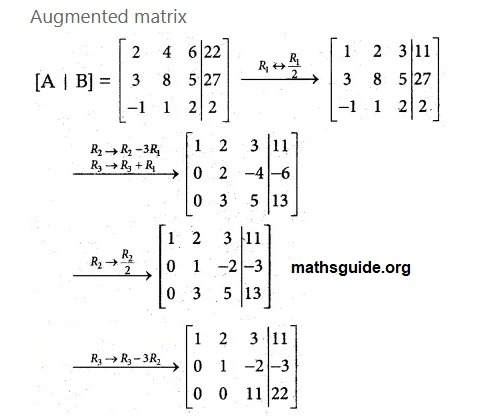12th Maths Guide Solution Application of Matrices and Determinants Exercise 1.5 3 Exe 1.5 1 iii
