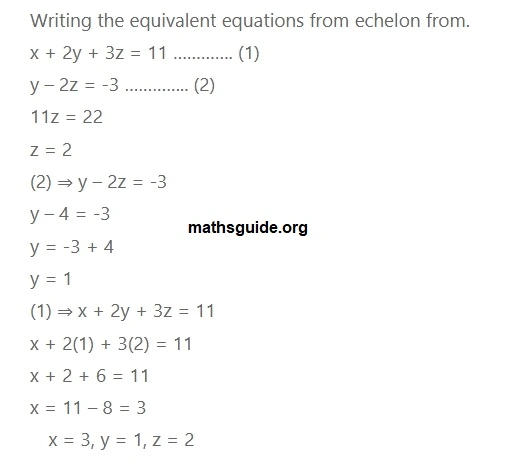 12th Maths Guide Solution Application of Matrices and Determinants Exercise 1.5 4 Exe 1.5 1 iv
