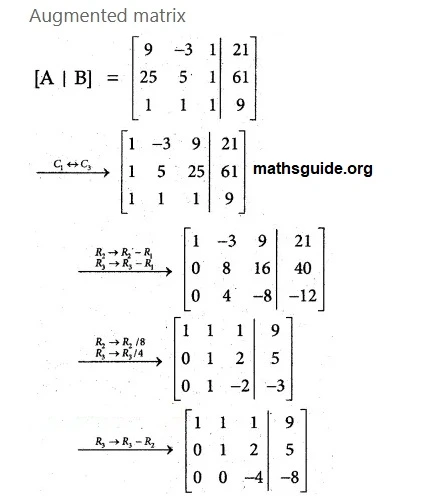 12th Maths Guide Solution Application of Matrices and Determinants Exercise 1.5 6 Exe 1.5 2 ii