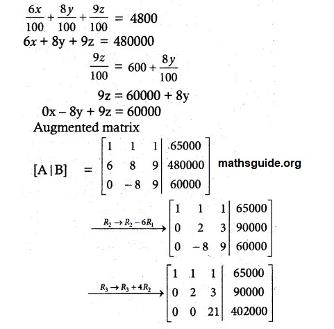 12th Maths Guide Solution Application of Matrices and Determinants Exercise 1.5 8 Exe 1.5 3 i
