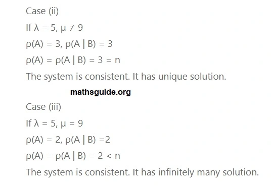 12th Maths Guide Solution Application of Matrices and Determinants Exercise 1.6 14 Exe 1.6 3 ii
