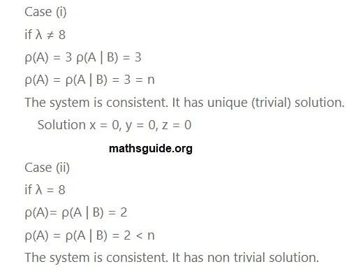 12th Maths Guide Solution Application of Matrices and Determinants Exercise 1.7 6 Exe 1.7 2 ii