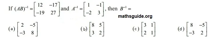 12th Maths Guide Solution Application of Matrices and Determinants Exercise 1.8 17 Exe 1.8 10 i