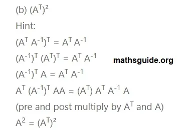 12th Maths Guide Solution Application of Matrices and Determinants Exercise 1.8 20 Exe 1.8 11 ii