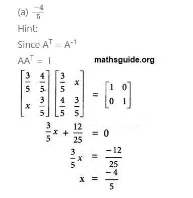 12th Maths Guide Solution Application of Matrices and Determinants Exercise 1.8 24 Exe 1.8 13 ii