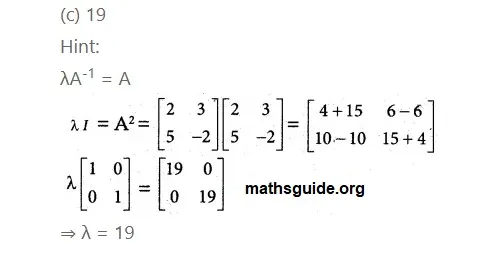 12th Maths Guide Solution Application of Matrices and Determinants Exercise 1.8 30 Exe 1.8 16 ii