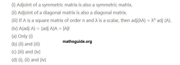 12th Maths Guide Solution Application of Matrices and Determinants Exercise 1.8 38 Exe 1.8 20 i