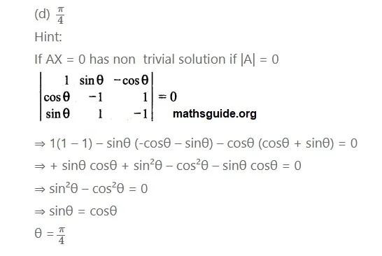 12th Maths Guide Solution Application of Matrices and Determinants Exercise 1.8 43 Exe 1.8 22 ii