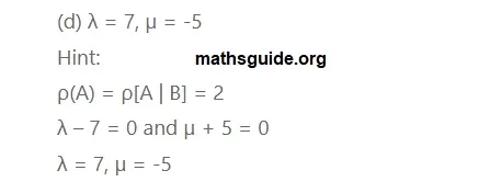12th Maths Guide Solution Application of Matrices and Determinants Exercise 1.8 45 Exe 1.8 23 ii