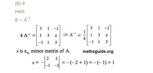 12th Maths Guide Solution Application of Matrices and Determinants Exercise 1.8 47 Exe 1.8 24 ii