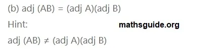 12th Maths Guide Solution Application of Matrices and Determinants Exercise 1.8 16 Exe 1.8 9 ii