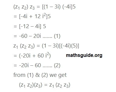 12th Maths Guide Solution Chapter 2 Complex Numbers Exercise 2.3 2 Exe 2.3 1 ii