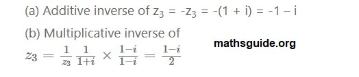 12th Maths Guide Solution Chapter 2 Complex Numbers Exercise 2.3 7 Exe 2.3 3 iii