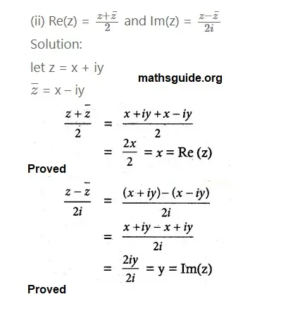 12th Maths Guide Chapter 2 Complex Numbers Exercise 2.4 PDF Solution 13 Exe 2.4 5 ii