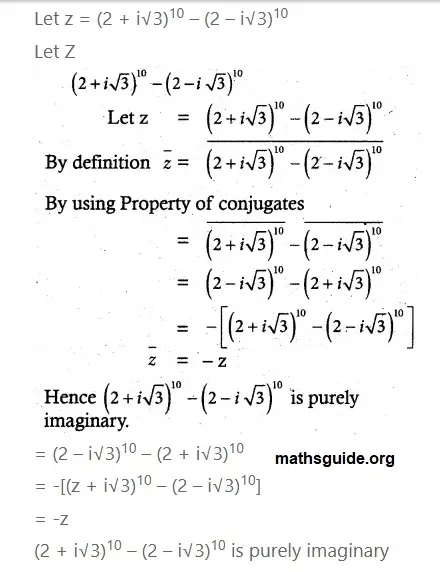 12th Maths Guide Chapter 2 Complex Numbers Exercise 2.4 PDF Solution 16 Exe 2.4 7 i