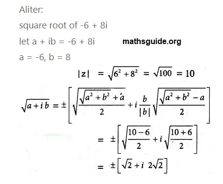 12th Maths Guide Chapter 2 Complex Numbers Exercise 2.5 PDF Solution 20 Exe 2.5 10 iv