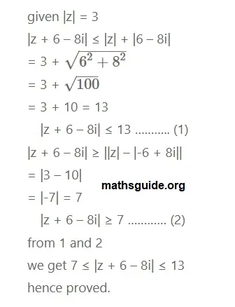12th Maths Guide Chapter 2 Complex Numbers Exercise 2.5 PDF Solution 10 Exe 2.5 4