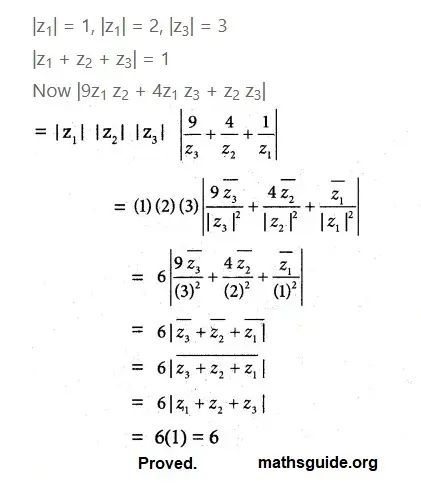 12th Maths Guide Chapter 2 Complex Numbers Exercise 2.5 PDF Solution 13 Exe 2.5 7