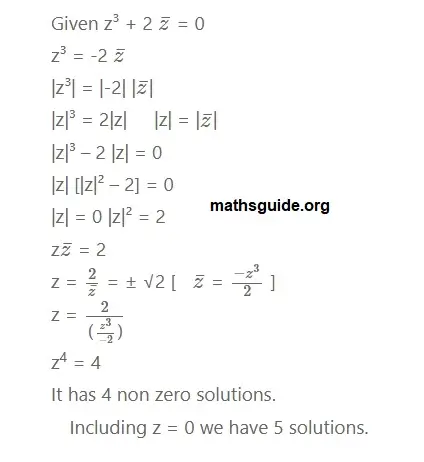 12th Maths Guide Chapter 2 Complex Numbers Exercise 2.5 PDF Solution 16 Exe 2.5 9