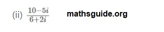 12th Maths Guide Chapter 2 Complex Numbers Exercise 2.4 PDF Solution 3 Exe.2.4 1 iii