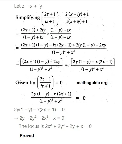 12th Maths Guide Chapter 2 Complex Numbers Exercise 2.6 PDF Solution 4 12th maths guide exe 2.6 2 ii