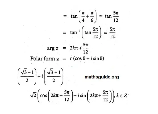 12th Maths Guide Chapter 2 Complex Numbers Exercise 2.7 PDF Solution 7 12th maths guide exe 2.7 1 iv iv