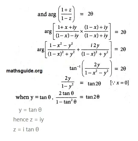 12th Maths Guide Chapter 2 Complex Numbers Exercise 2.7 PDF Solution 17 12th maths guide exe 2.7 4 i iii